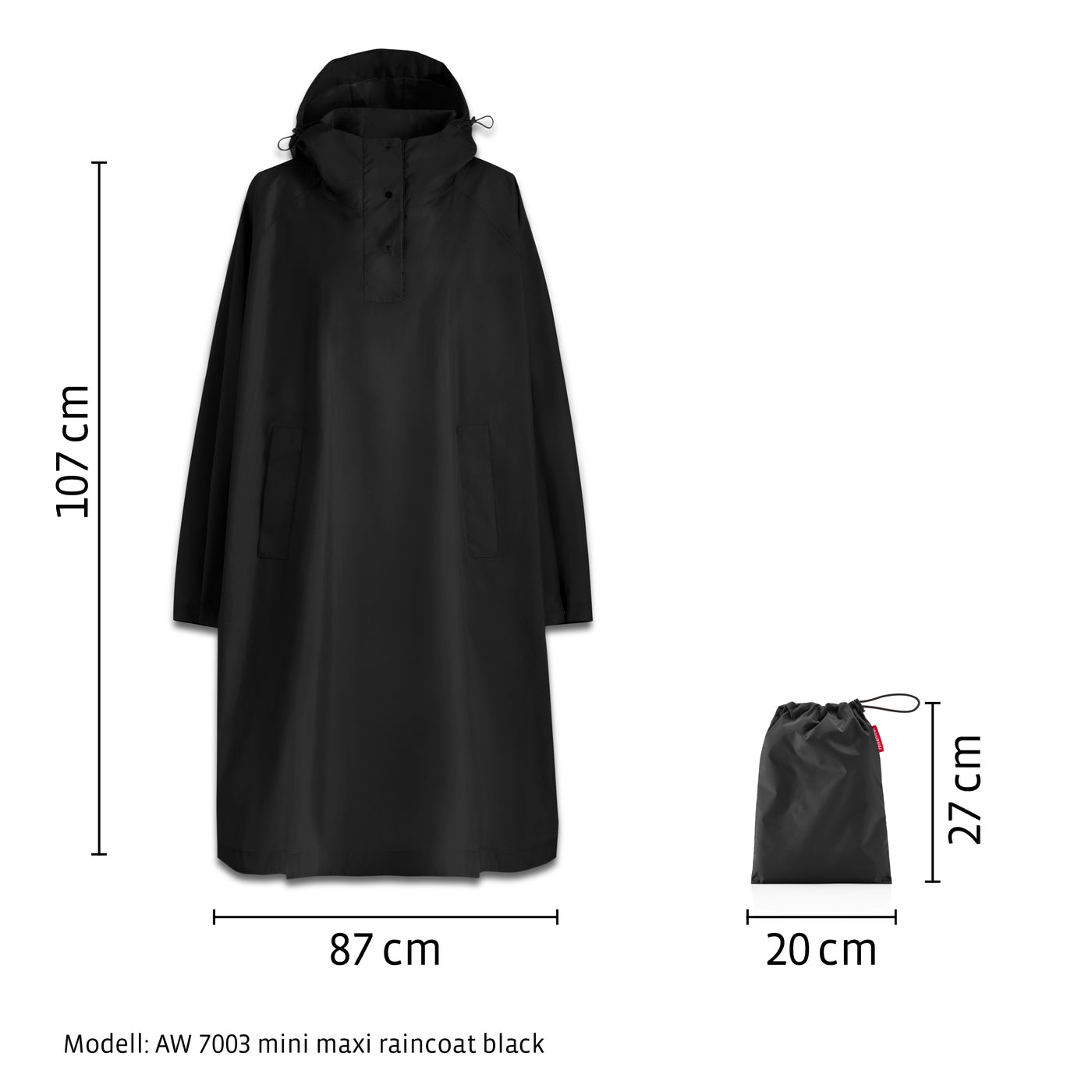 mini maxi raincoat black mini maxi raincoat Reisenthel