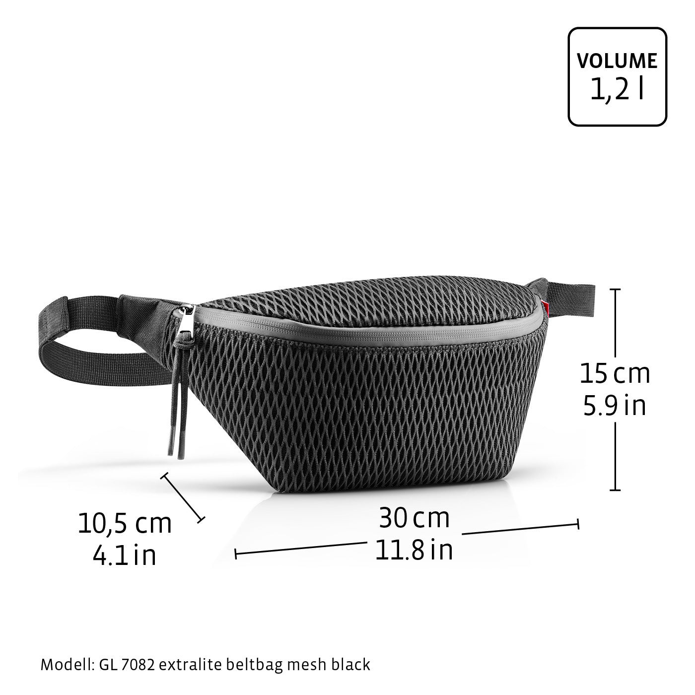 extralite beltbag mesh black extralite beltbag Reisenthel