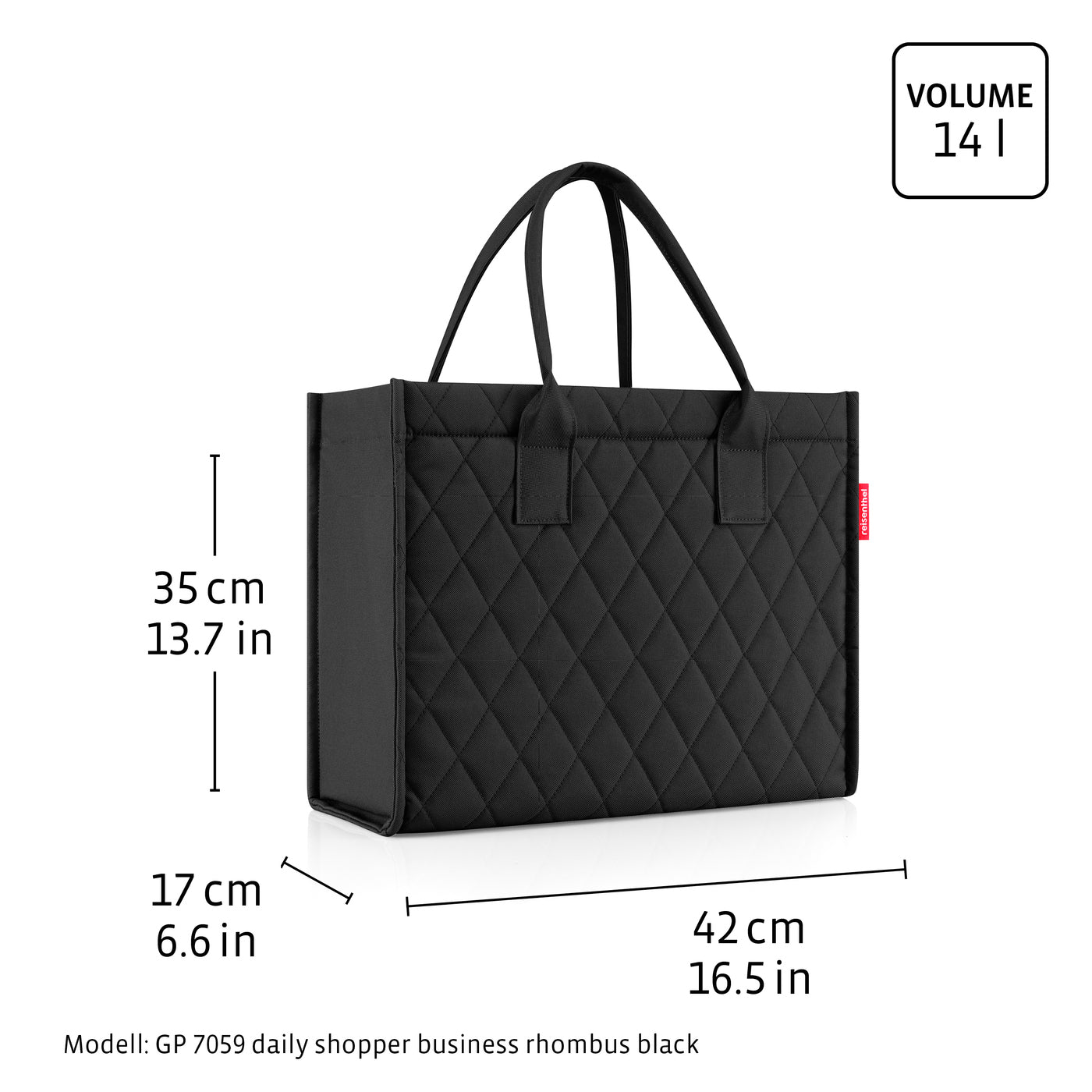 daily shopper business rhombus black daily shopper business Reisenthel