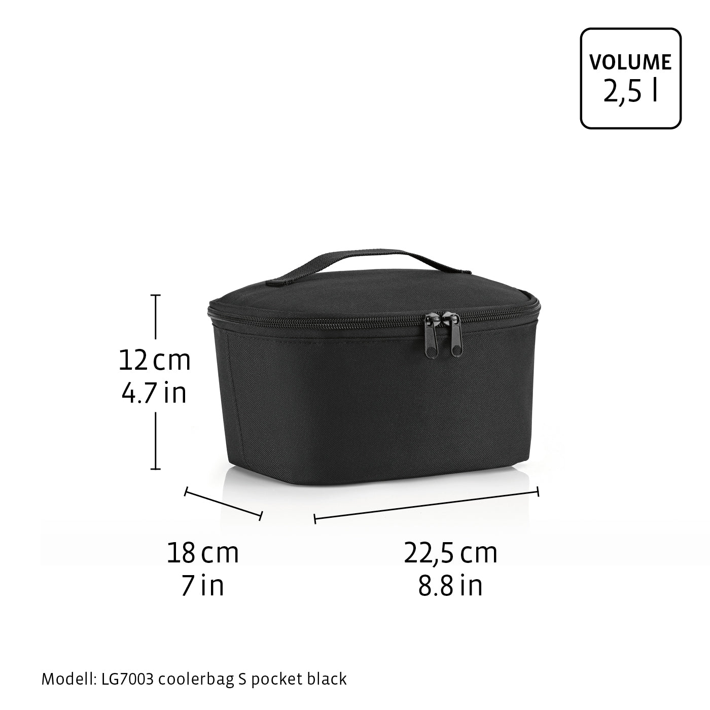 coolerbag S pocket silver crackle coolerbag S pocket Reisenthel