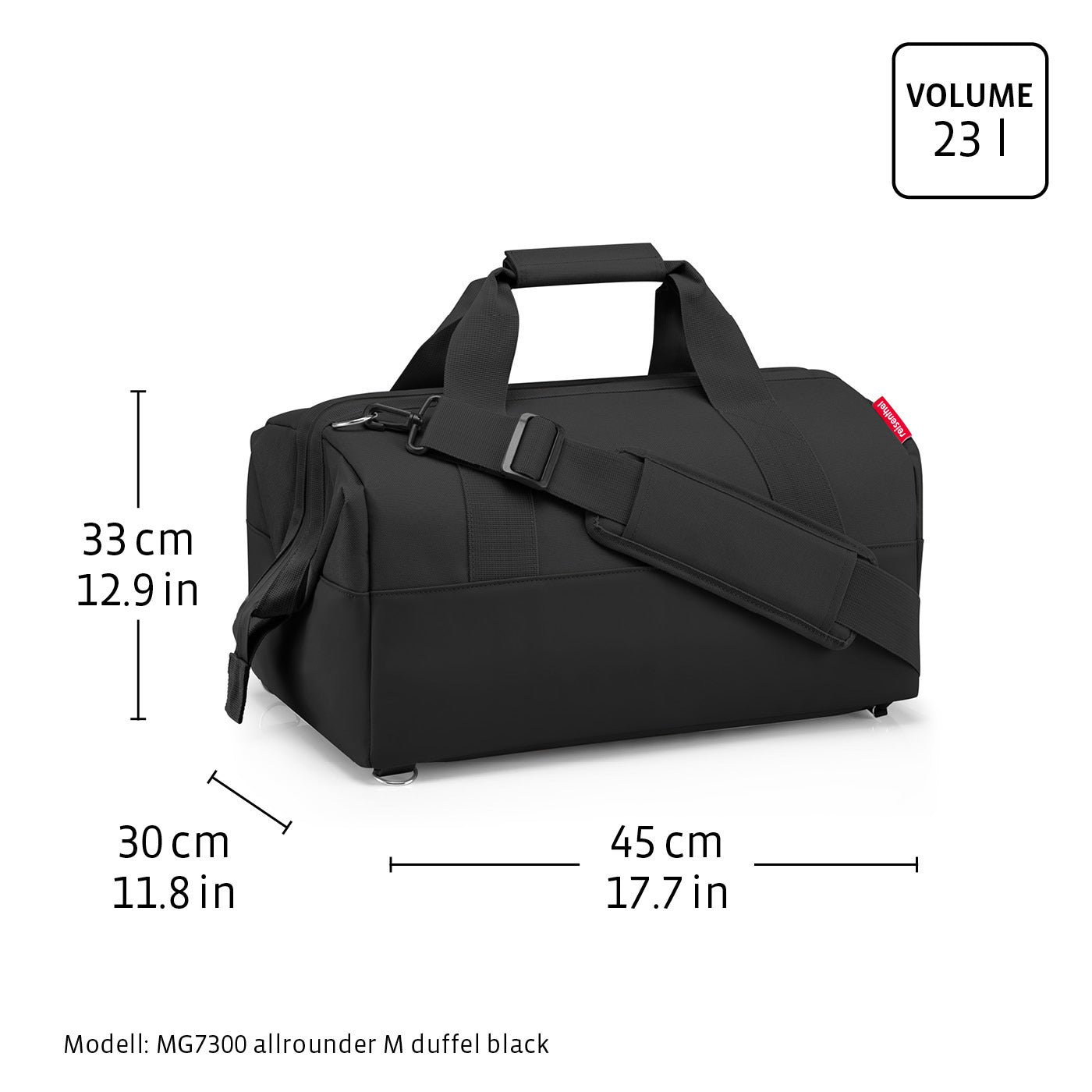 allrounder M duffel mix black allrounder M duffel Reisenthel