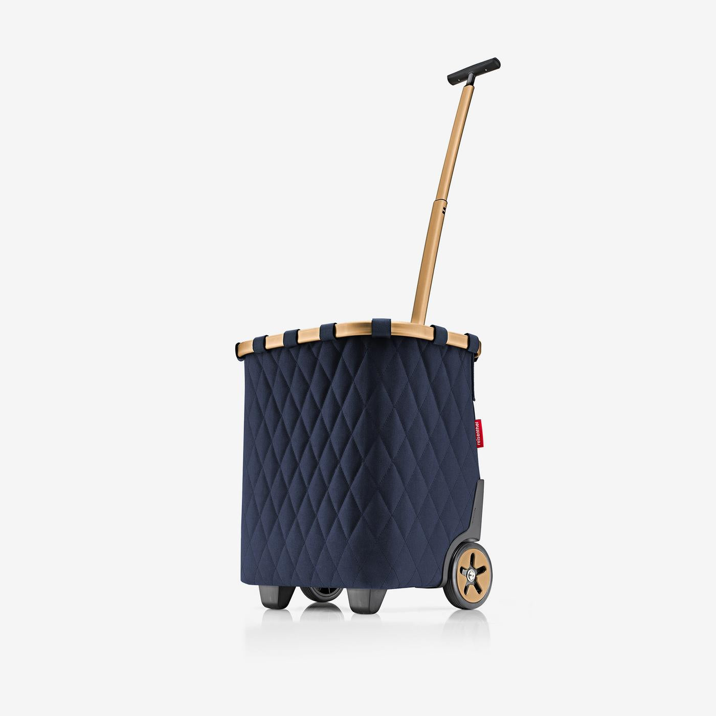 reisenthel carrycruiser en rhombus midnight gold Chariot portable avec cadre en aluminium robuste, bandoulière et poche intérieure en maille amovible Fabriqué en matériau hydrofuge reisenthel carrycruiser en rhombus midnight gold Chariot portable avec cadre en aluminium robuste, bandoulière et poche intérieure en maille amovible Fabriqué en matériau hydrofuge