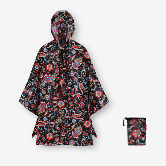 Reisenthel mini maxi poncho paisley black (Regenponcho,schwarz)