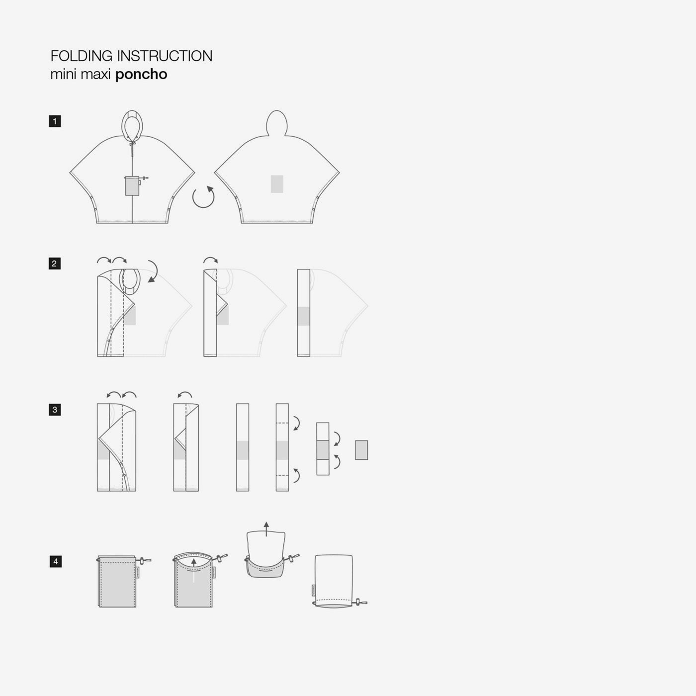 mini maxi poncho smiley grey mini maxi poncho Reisenthel