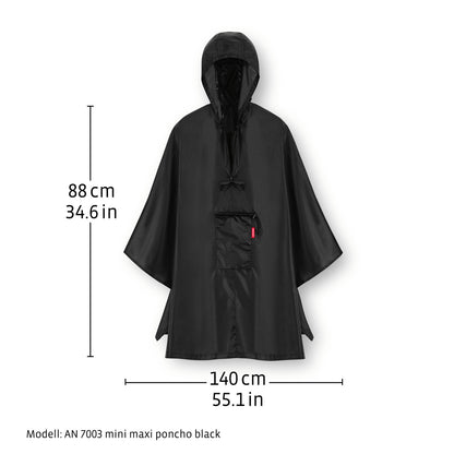 mini maxi poncho smiley grey mini maxi poncho Reisenthel