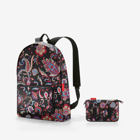 mini maxi rucksack paisley black mini maxi rucksack Reisenthel