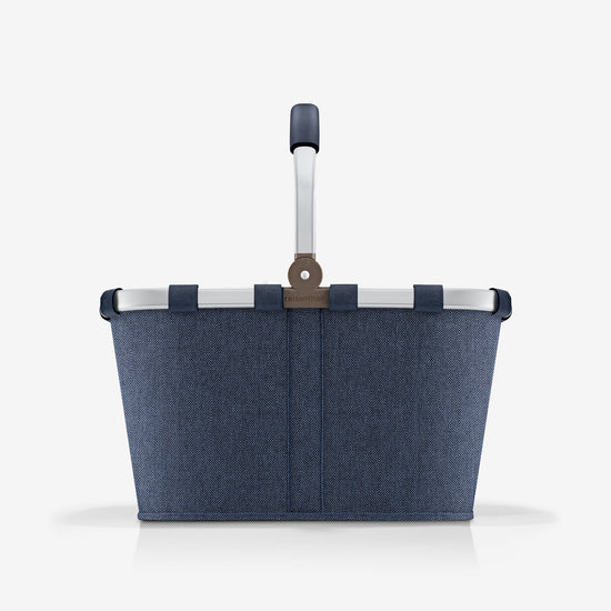Reisenthel carrybag herringbone dark blue (Einkaufskorb,dunkelblau)