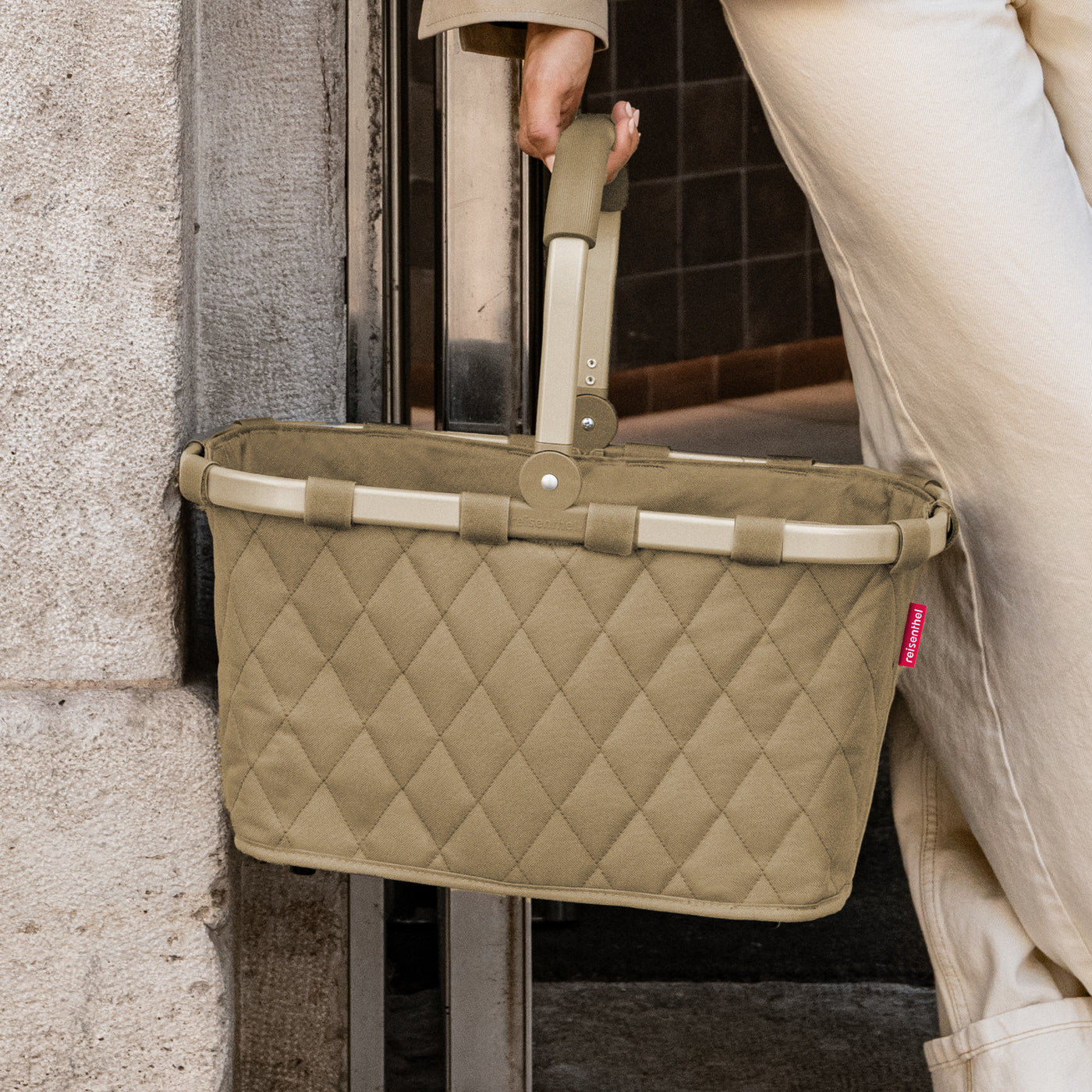 carrybag frame rhombus olive carrybag Reisenthel