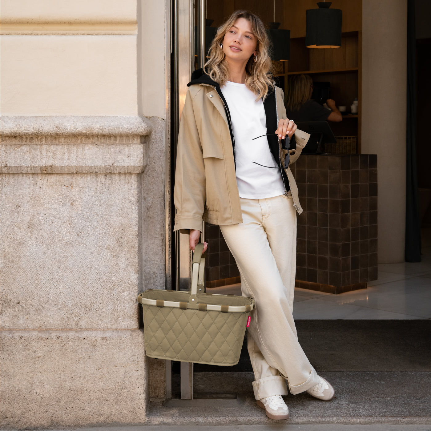 carrybag frame rhombus olive carrybag Reisenthel
