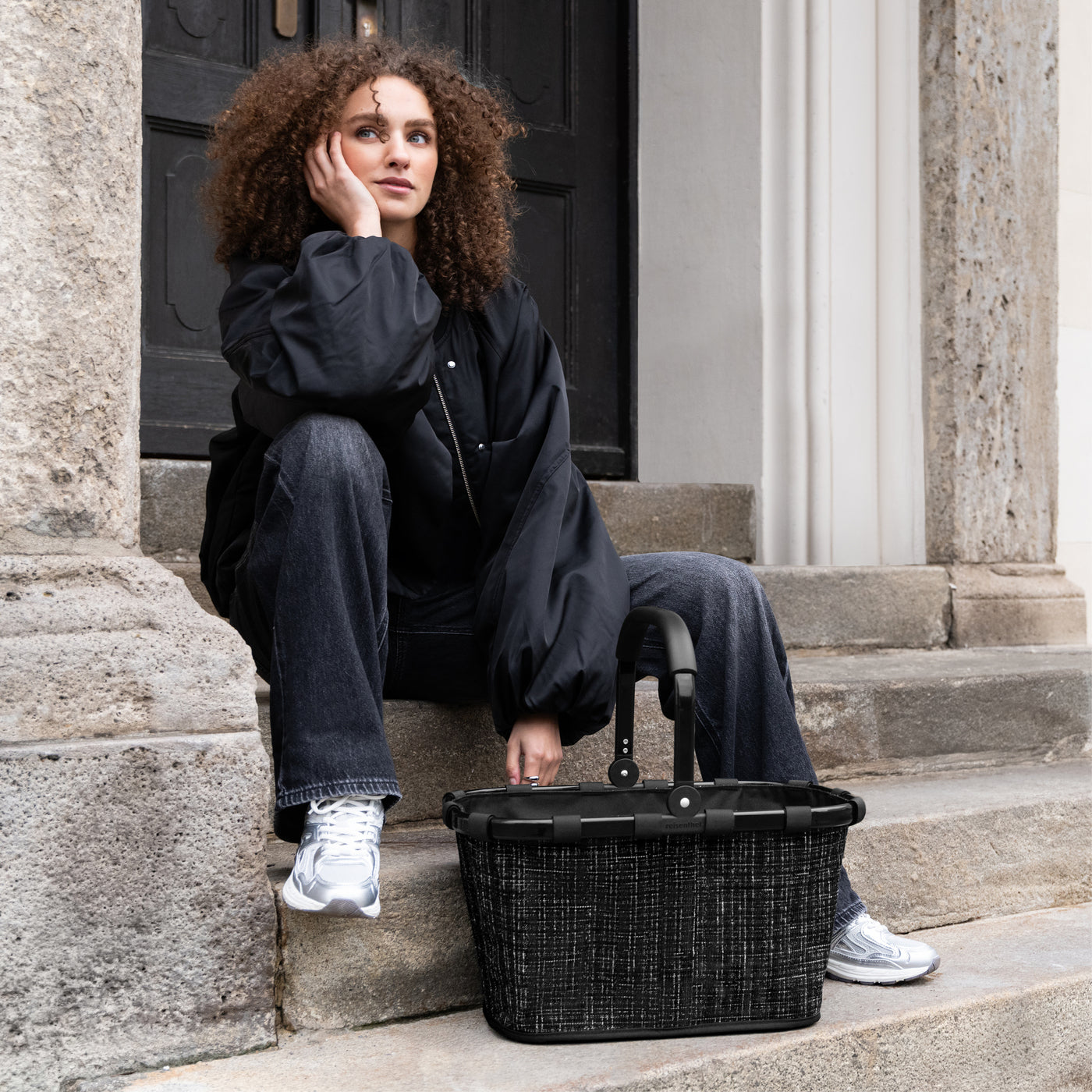 carrybag bouclé black