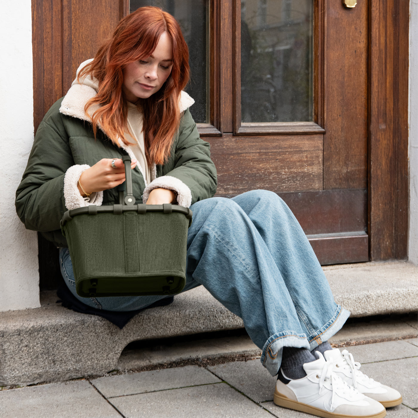 carrybag XS cord dark matcha