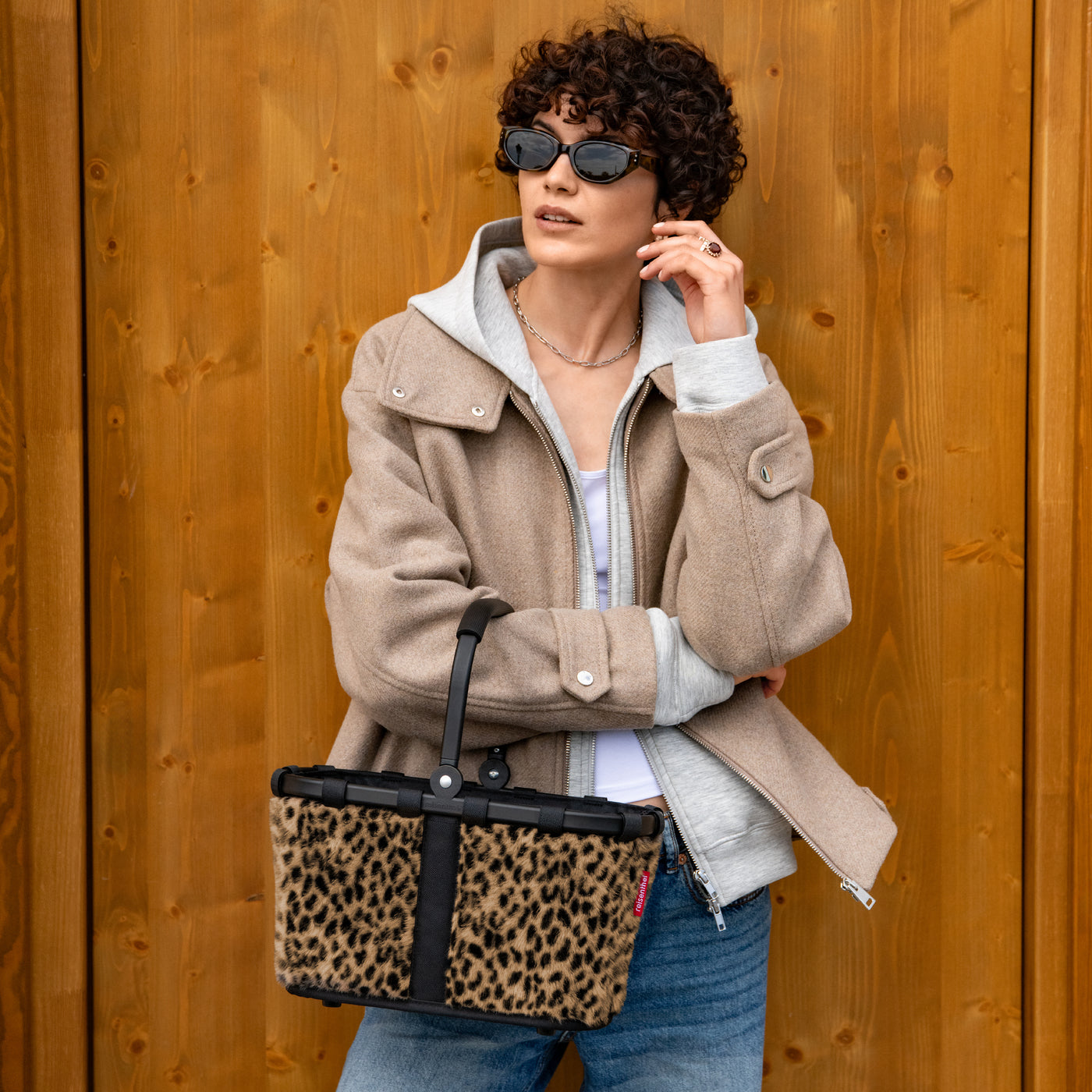 carrybag XS leo fake fur