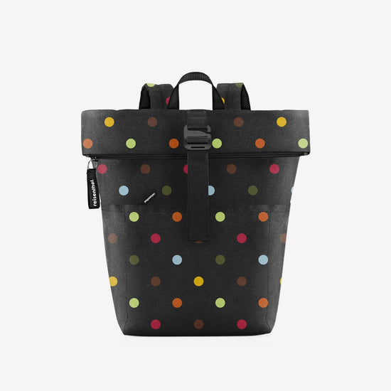 Reisenthel rolltop backpack dots (Rucksack,schwarz)