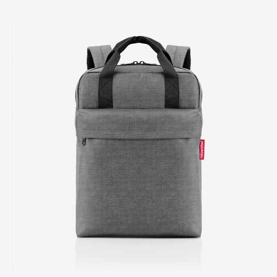 Reisenthel allday backpack M iso twist silver (Rucksack isoliert,grau)