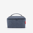 beautycase herringbone dark blue
