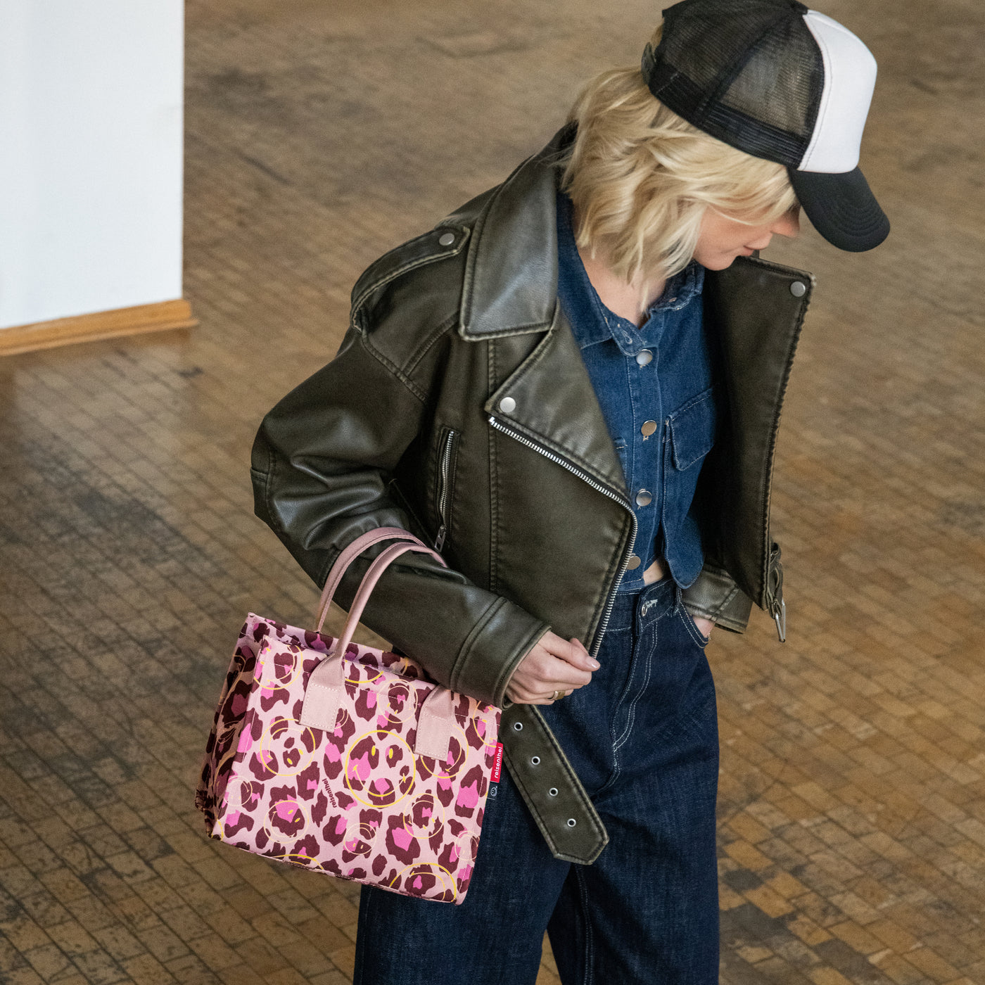 daily shopper XS smiley leo blush daily shopper XS Reisenthel