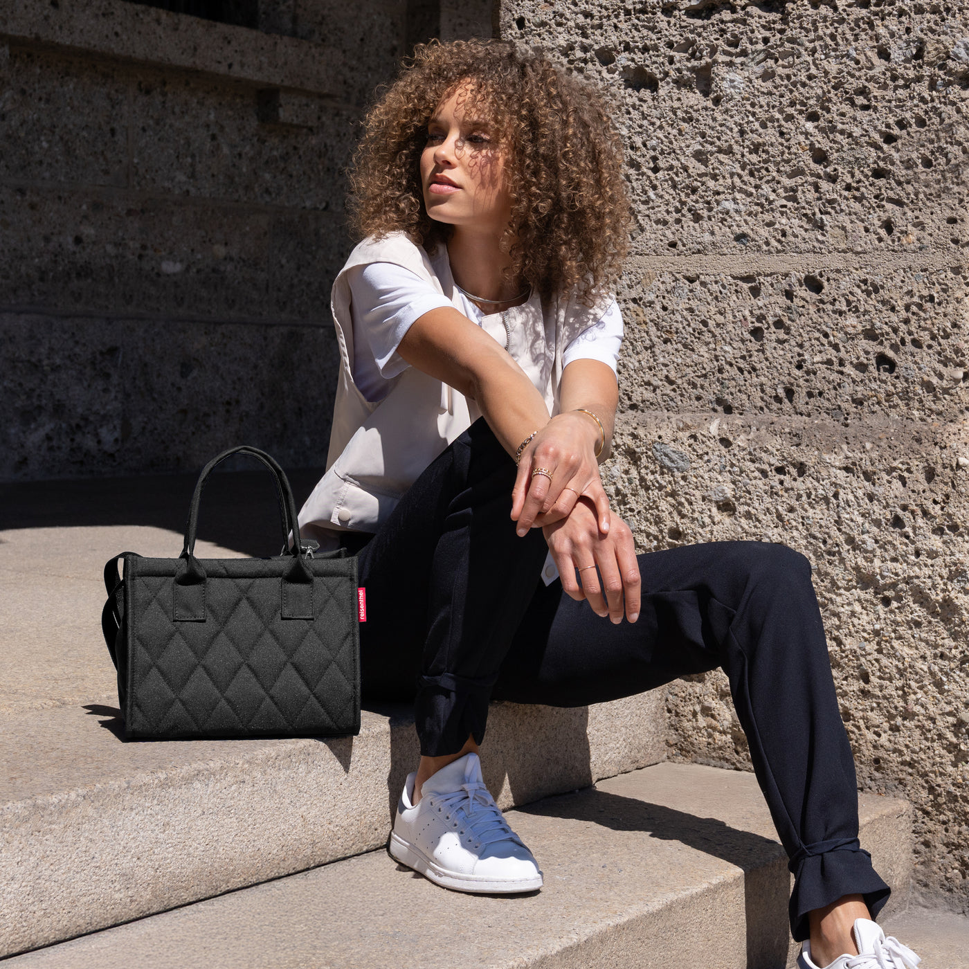 Daily Shopper Reisenthel Schuhtasche Daily Shopper XS Rhombus Black