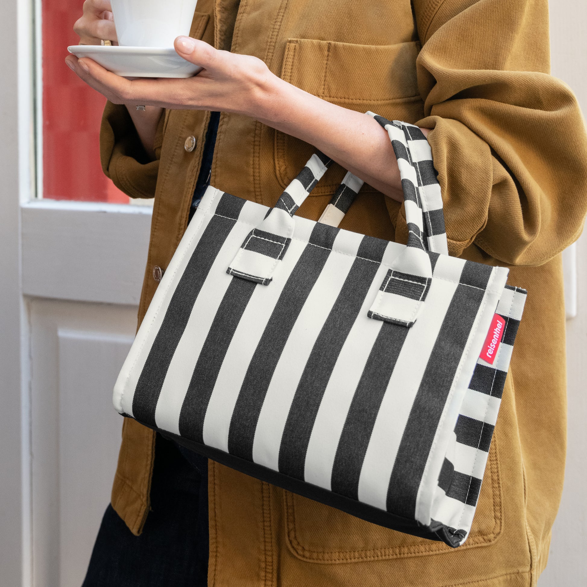 daily shopper XS summerstripes black daily shopper XS Reisenthel