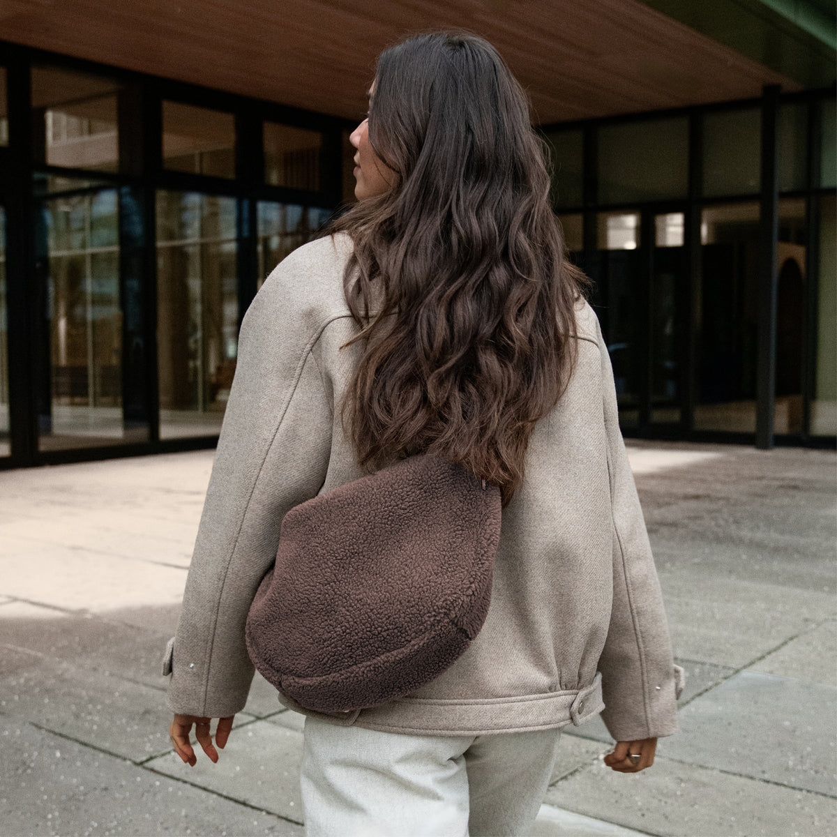 moonbag S teddy chocolate