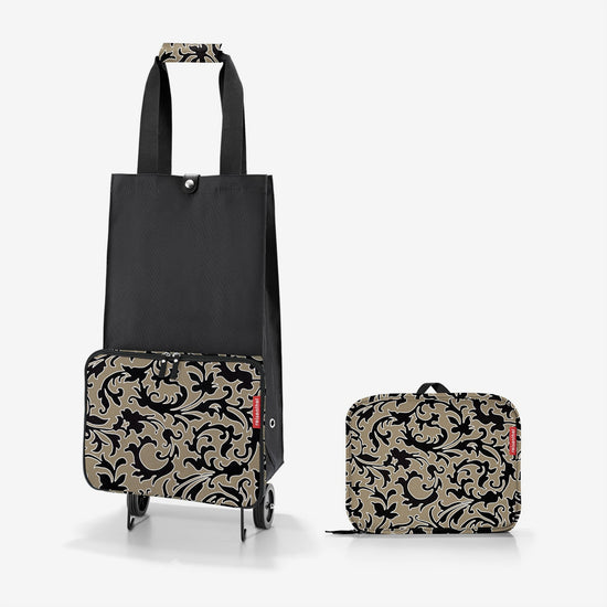 Reisenthel foldabletrolley baroque marble (Einkaufstrolley faltbar,schwarz)