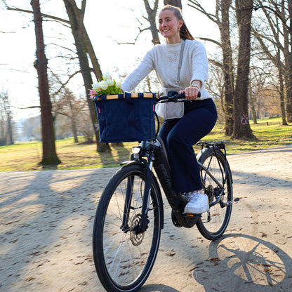 bikebasket rhombus midnight gold bikebasket Reisenthel