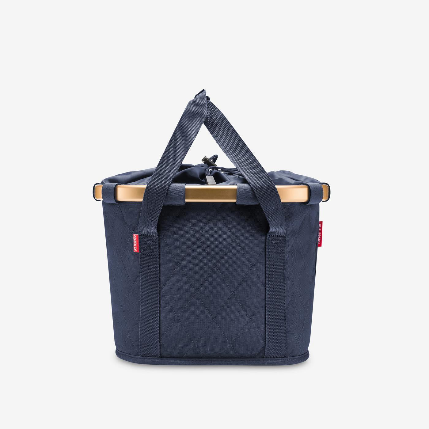 bikebasket rhombus midnight gold bikebasket Reisenthel