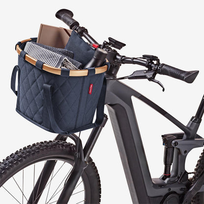 bikebasket rhombus midnight gold bikebasket Reisenthel