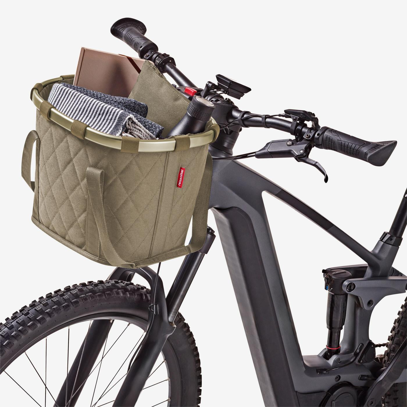 bikebasket frame rhombus olive bikebasket Reisenthel