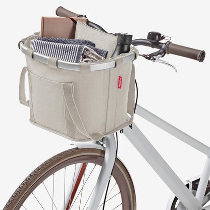 bikebasket herringbone sand