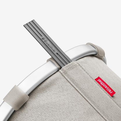 bikebasket herringbone sand bikebasket Reisenthel