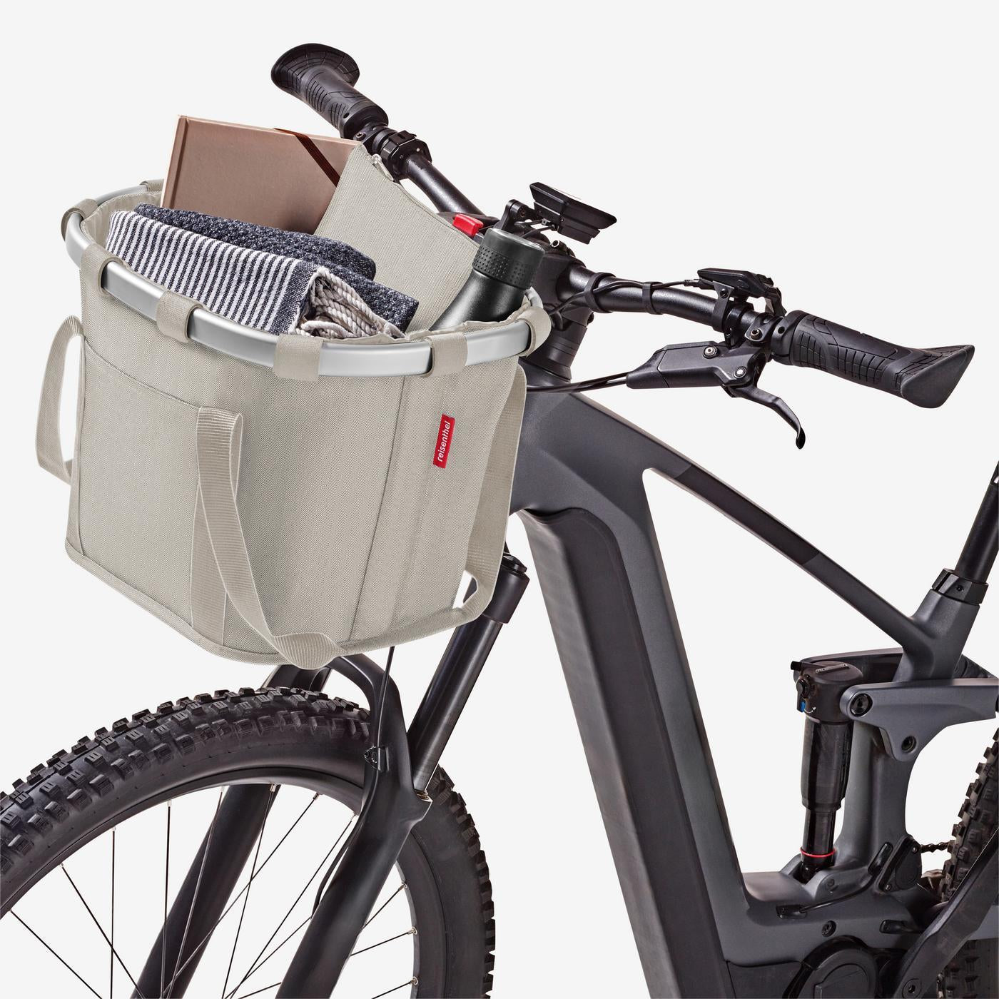 bikebasket herringbone sand bikebasket Reisenthel