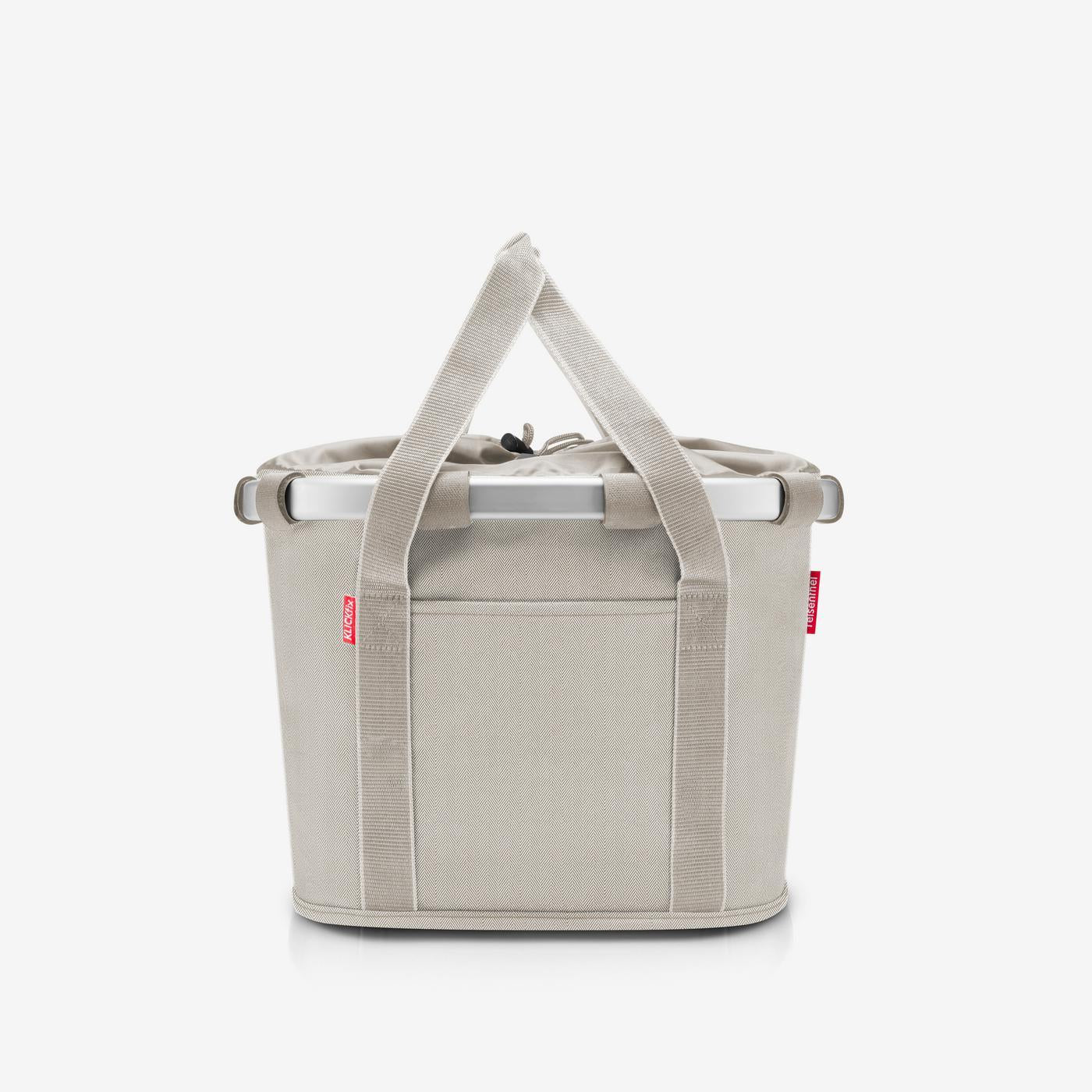 bikebasket herringbone sand