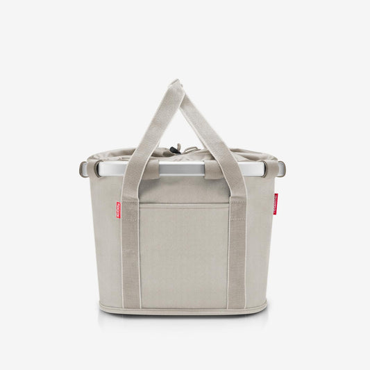 bikebasket herringbone sand