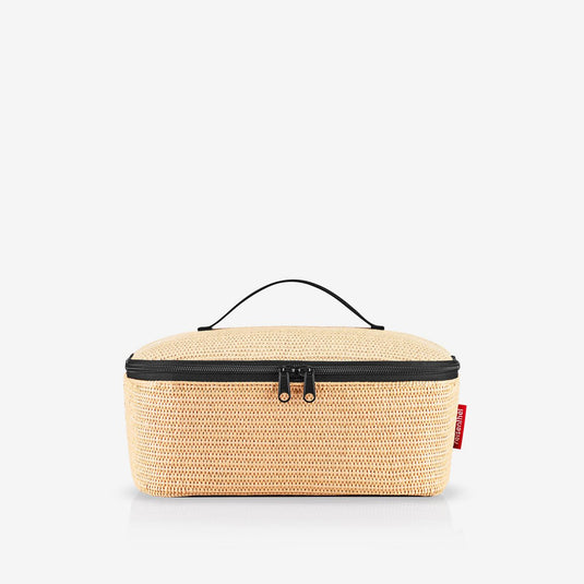 coolerbag M pocket raffia black coolerbag M pocket Reisenthel