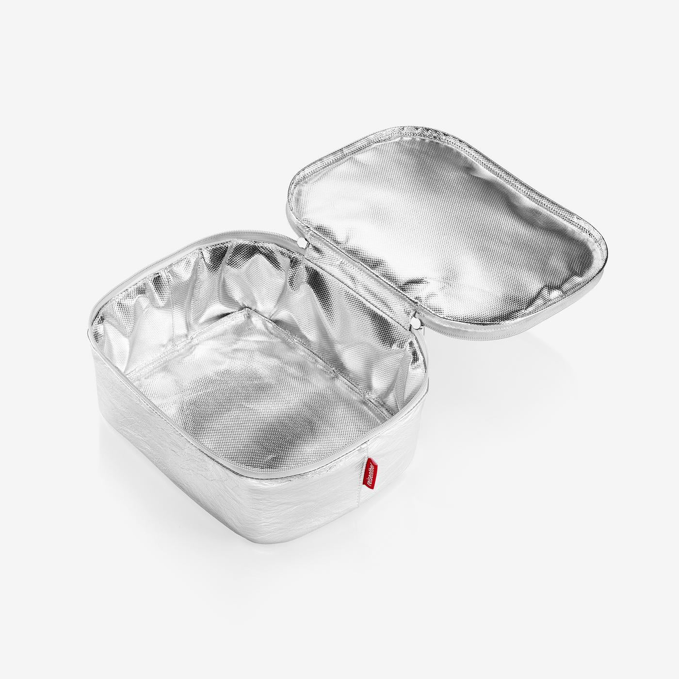 coolerbag M pocket silver crackle coolerbag M pocket Reisenthel