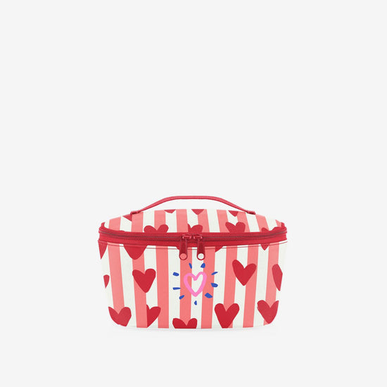 Reisenthel coolerbag S pocket hearts & stripes (Kühltasche,rot)