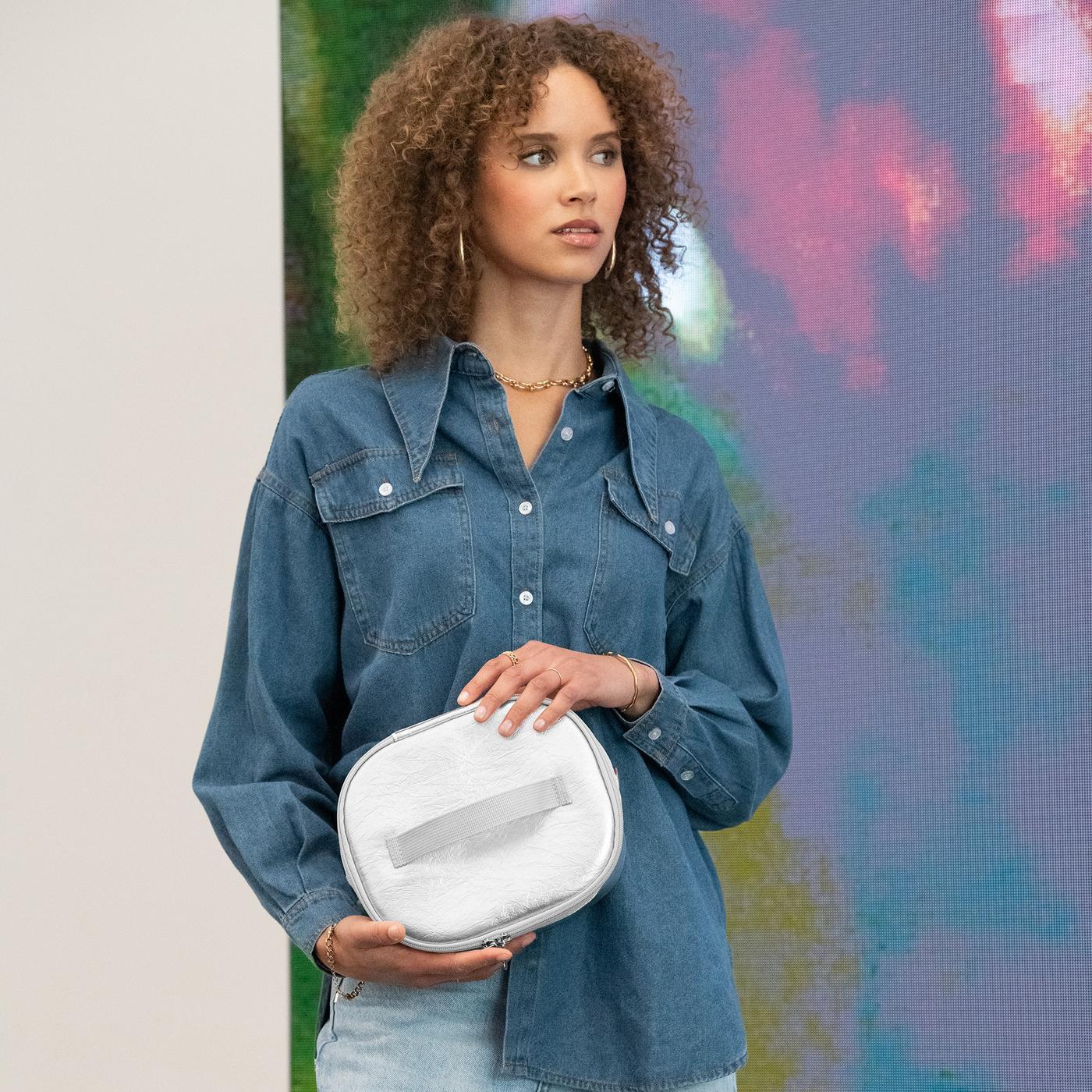 coolerbag S pocket silver crackle coolerbag S pocket Reisenthel