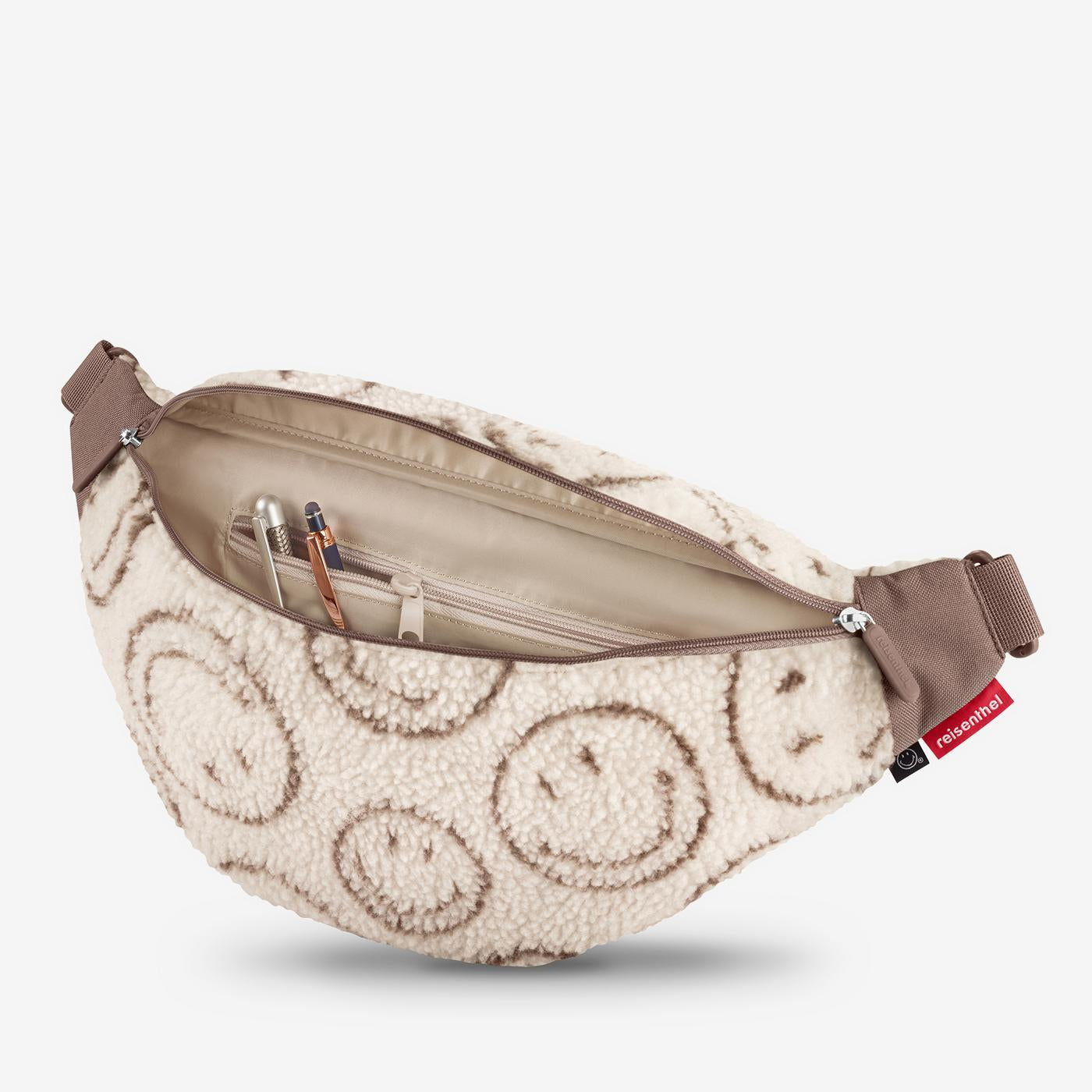 city beltbag smiley® teddy chocolate city beltbag Reisenthel