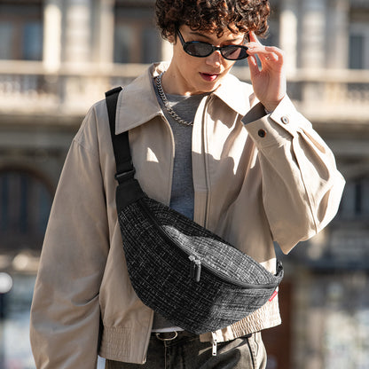 city beltbag bouclé black