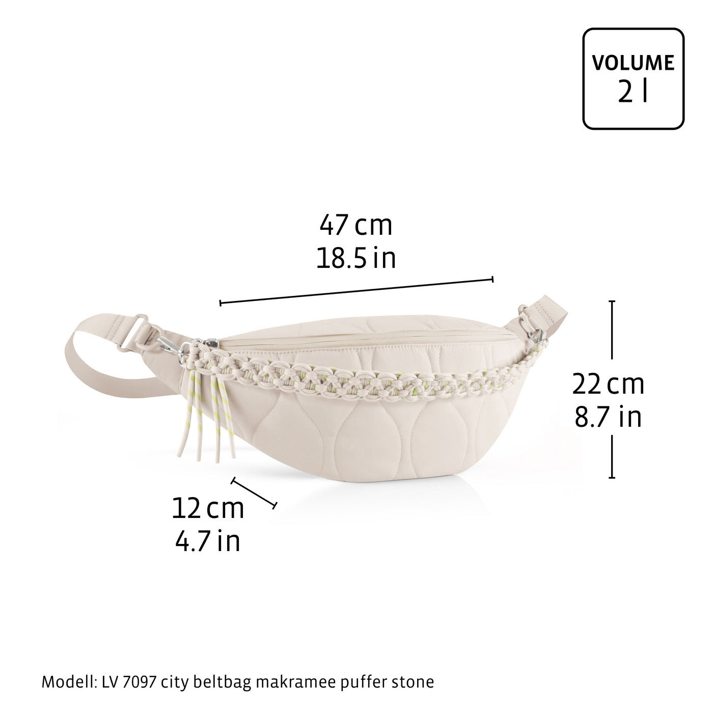 city beltbag makramee puffer stone city beltbag makramee Reisenthel