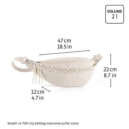city beltbag makramee puffer stone city beltbag makramee Reisenthel