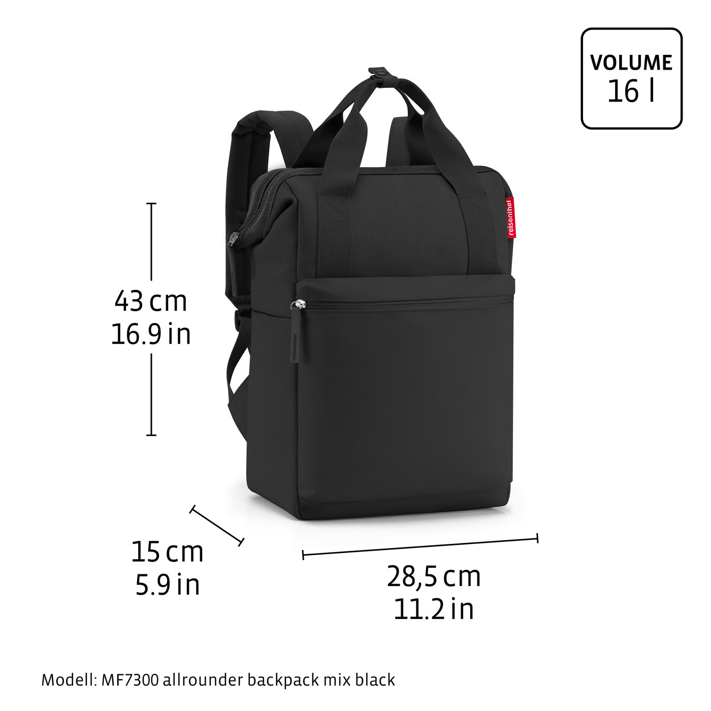 allrounder backpack mix black