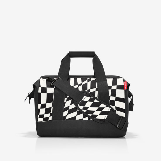 Reisenthel allrounder M op-art (Perfekt als Handgepäck - 18 Liter Platz,schwarz)