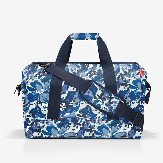 Reisenthel allrounder L flora blue (Große Reisetasche - 30 Liter Platz,blau)