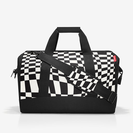 Reisenthel allrounder L op-art (Große Reisetasche - 30 Liter Platz,schwarz)