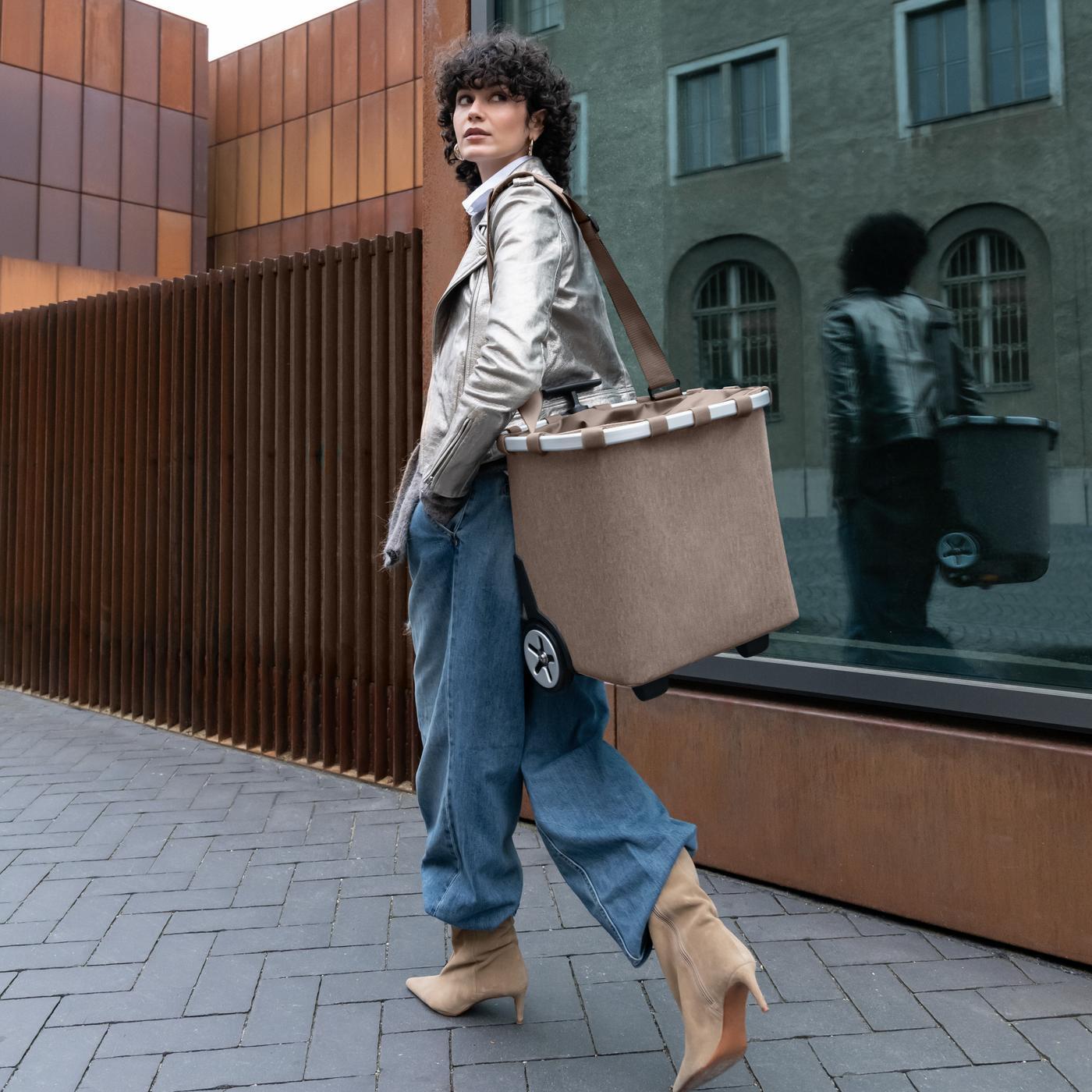 carrycruiser herringbone mokka carrycruiser Reisenthel