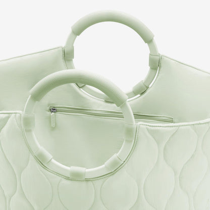 loopbag hobo puffer iced matcha
