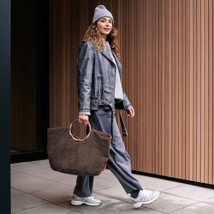 loopbag hobo teddy chocolate