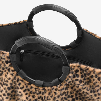 loopbag hobo leo fake fur