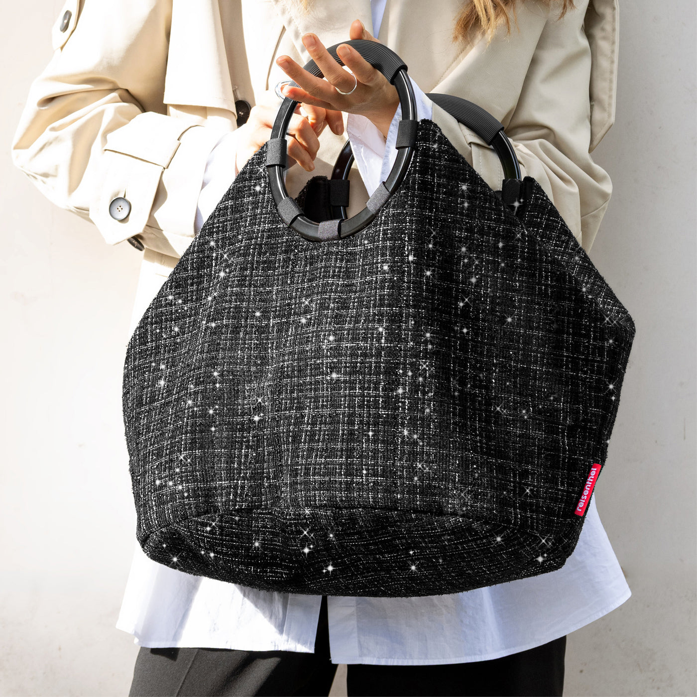 loopbag hobo bouclé black loopbag hobo Reisenthel